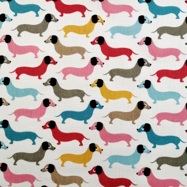 Sausage Dog Polycotton